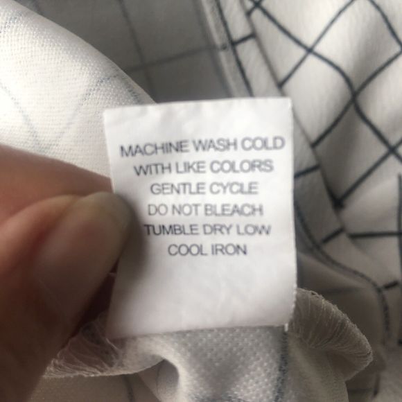 Moa Moa Checkered Slit Back Tie Top Checkered Size XL - Picture 6 of 12